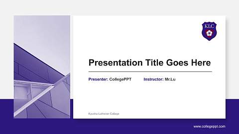 Kyushu Lutheran College General Purpose PPT Template
