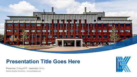 Kyushu Kyoritsu University Course/Courseware Creation PPT Template