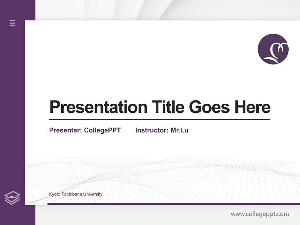 Kyoto Tachibana University Thesis Proposal/Graduation Defense PPT Template4:3 ratio PPT effect preview image5