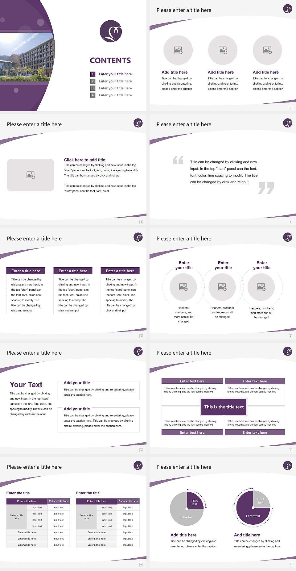 Kyoto Tachibana University Course/Courseware Creation PPT Template4:3 ratio PPT effect preview image2
