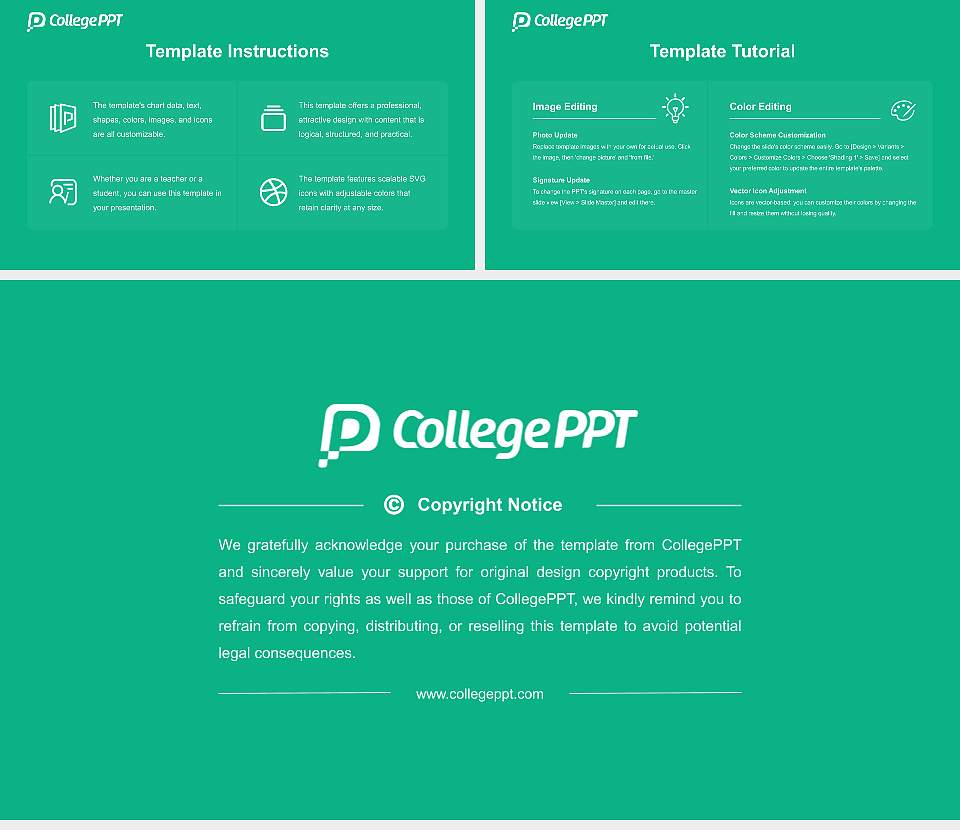 Kyorin University Course/Courseware Creation PPT Template16:9 ratio PPT effect preview image5