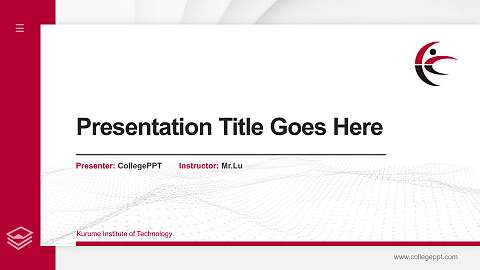 Kurume Institute of Technology Thesis Proposal/Graduation Defense PPT Template