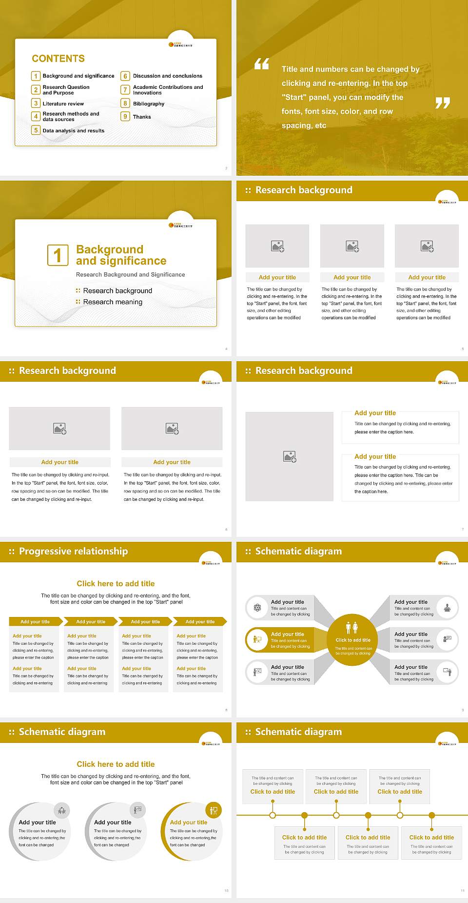 Kyoto Arts and Crafts University Graduation Thesis Defense PPT Template4:3 ratio PPT effect preview image2