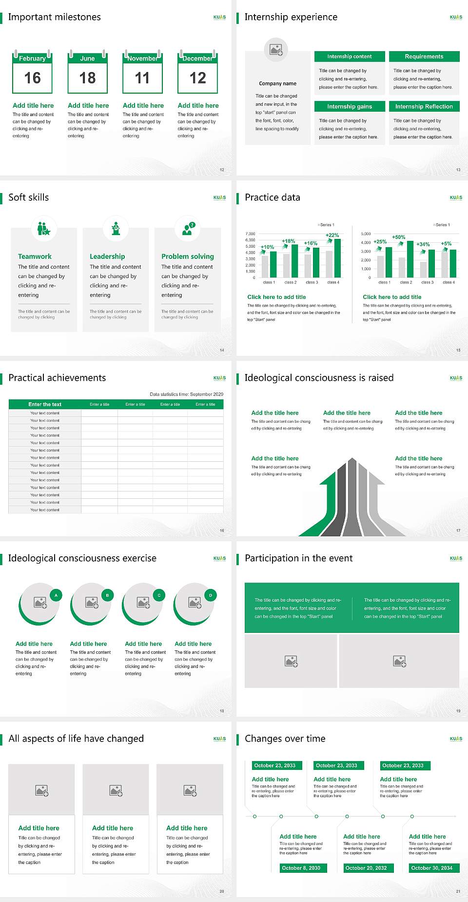 Kyoto University of Advanced Science National Scholarship Defense PPT Template4:3 ratio PPT effect preview image3
