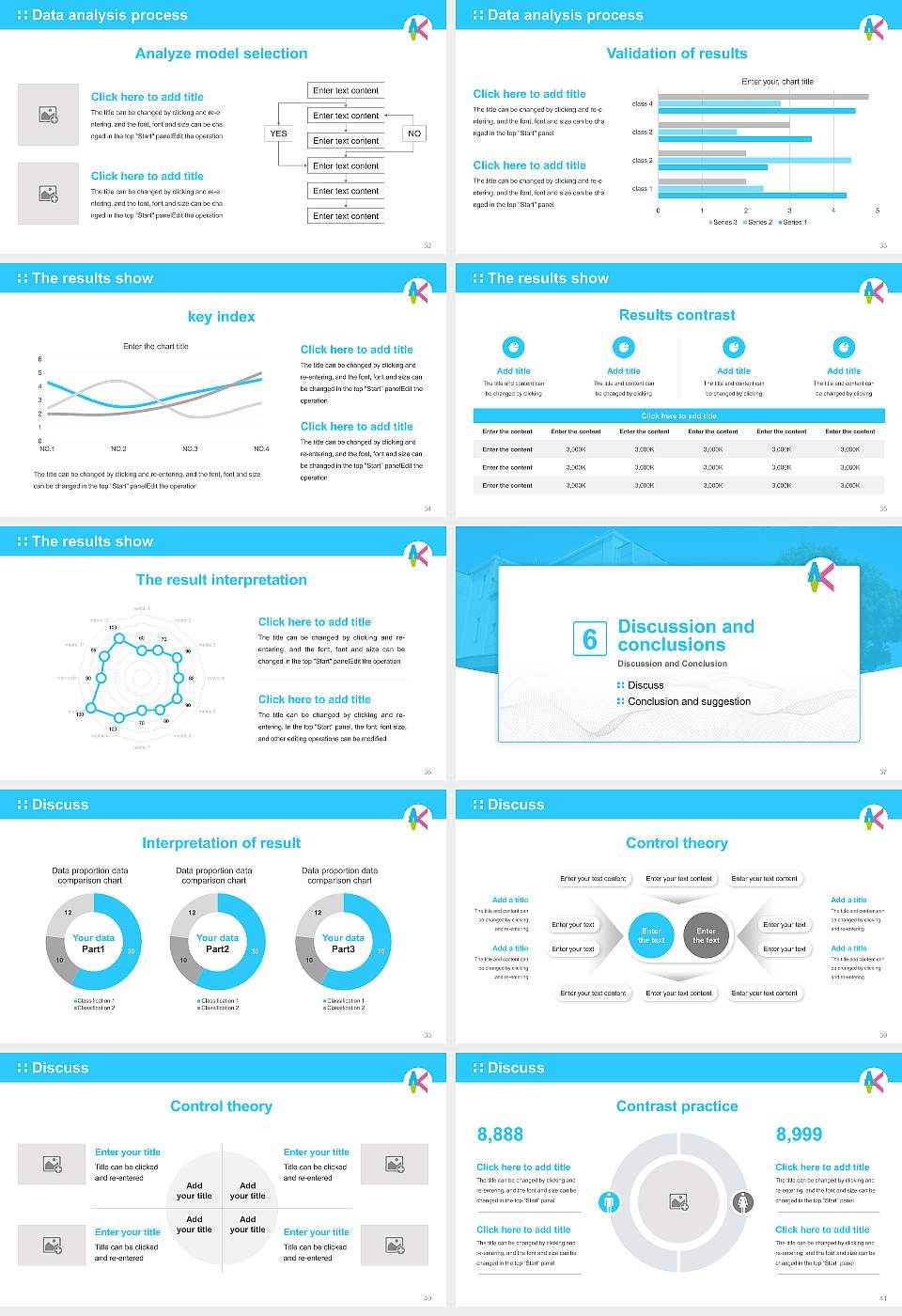 Kyushu Institute of Technology Graduation Thesis Defense PPT Template16:9 ratio PPT effect preview image5