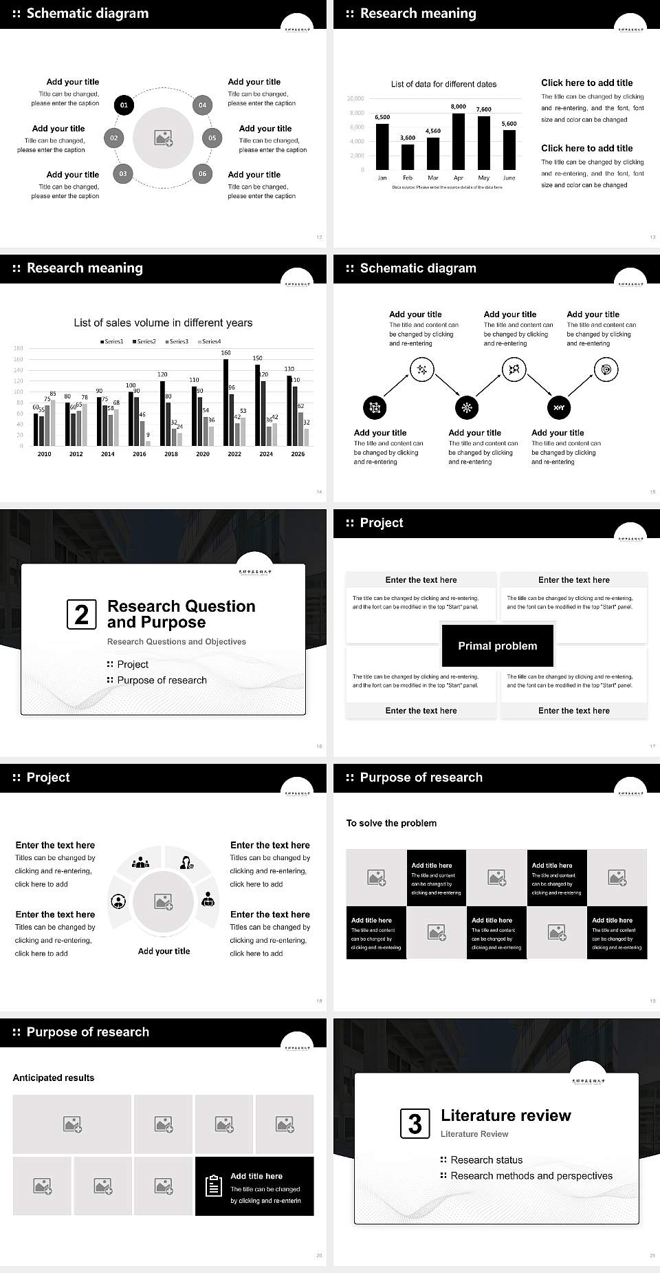 Kyoto City University of Arts Graduation Thesis Defense PPT Template4:3 ratio PPT effect preview image3