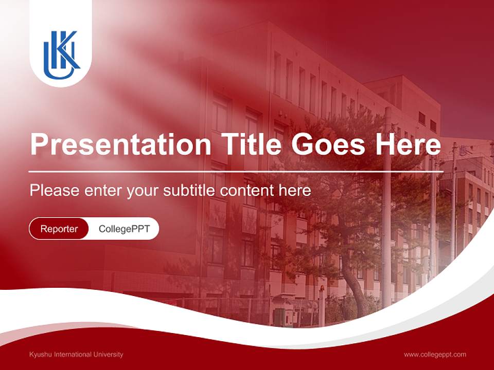 Kyushu International University Lecture Sharing and Networking Event PPT Template4:3 ratio PPT effect preview image4