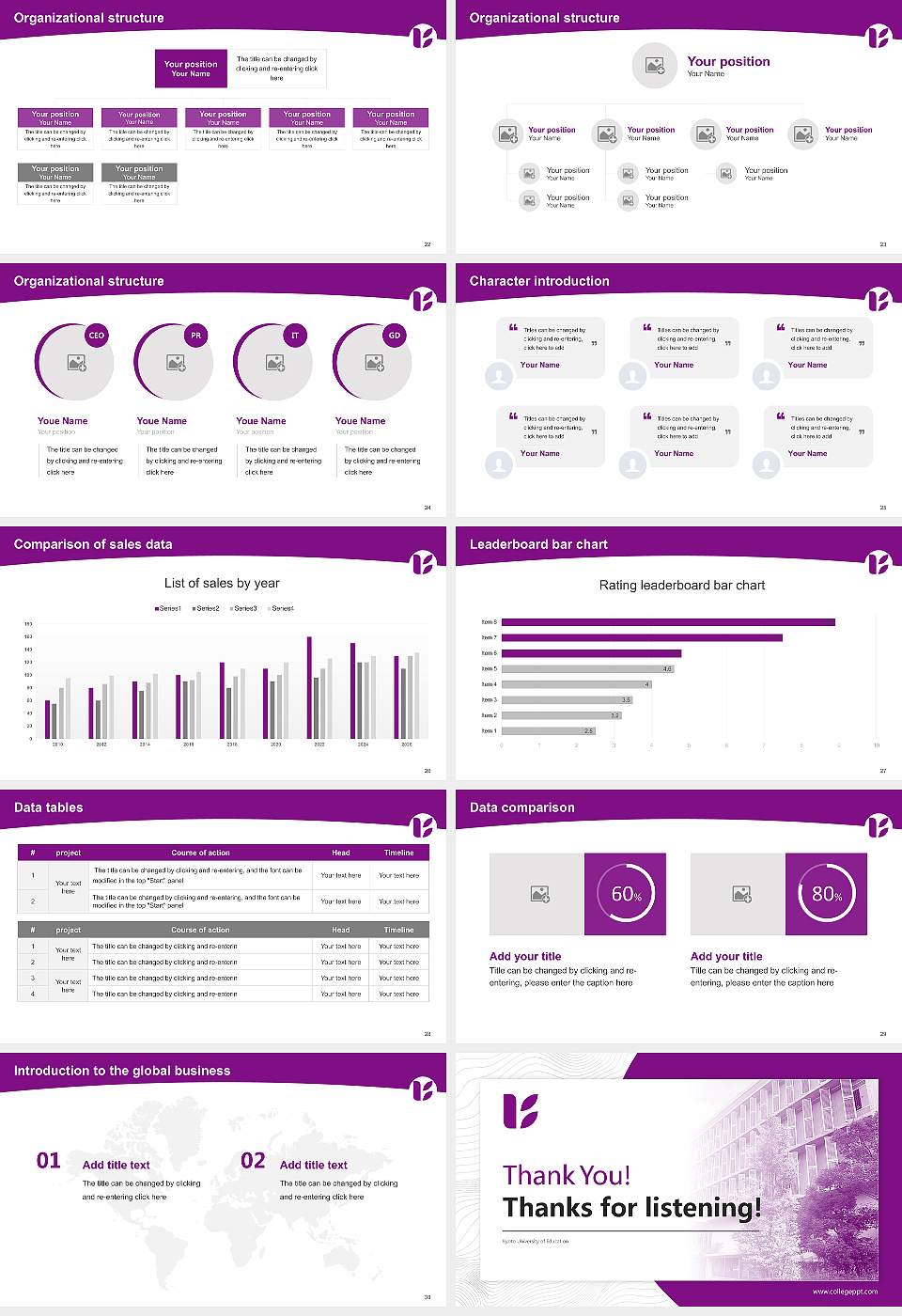 Kyoto University of Education Academic Presentation/Research Findings Report PPT Template16:9 ratio PPT effect preview image4
