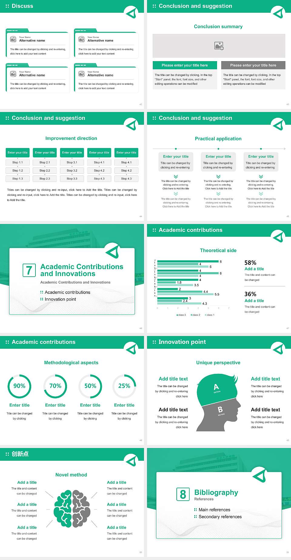 Kyorin University Graduation Thesis Defense PPT Template4:3 ratio PPT effect preview image6