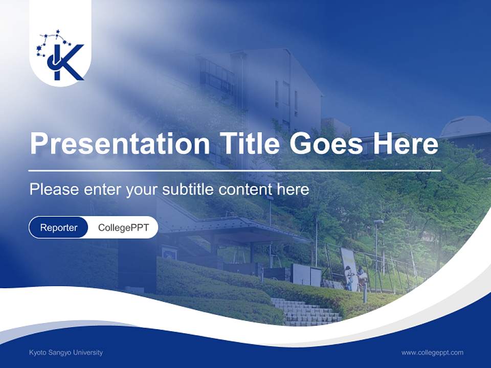 Kyoto Sangyo University Lecture Sharing and Networking Event PPT Template4:3 ratio PPT effect preview image4