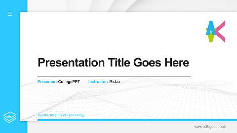 Kyushu Institute of Technology Thesis Proposal/Graduation Defense PPT Template