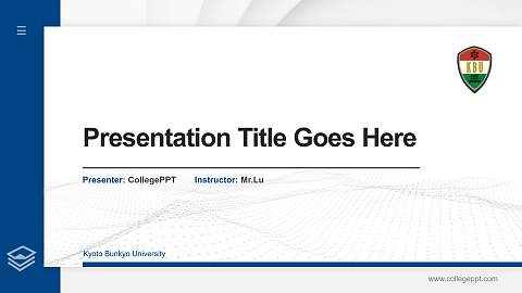 Kyoto Bunkyo University Thesis Proposal/Graduation Defense PPT Template