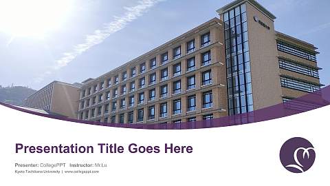 Kyoto Tachibana University Course/Courseware Creation PPT Template