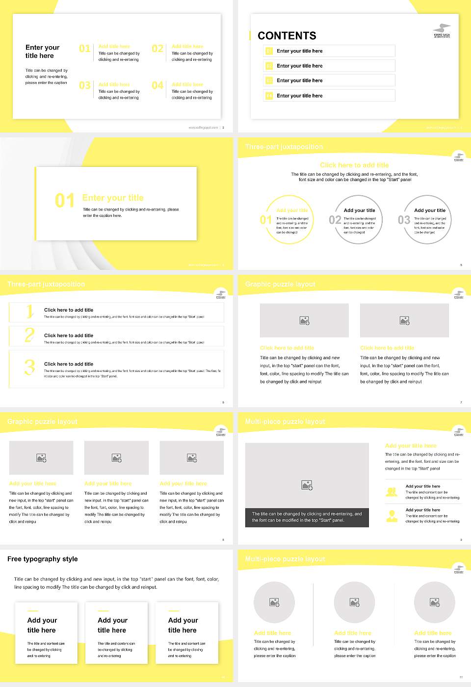 Kyoto Saga University of Arts Academic Presentation/Research Findings Report PPT Template16:9 ratio PPT effect preview image2