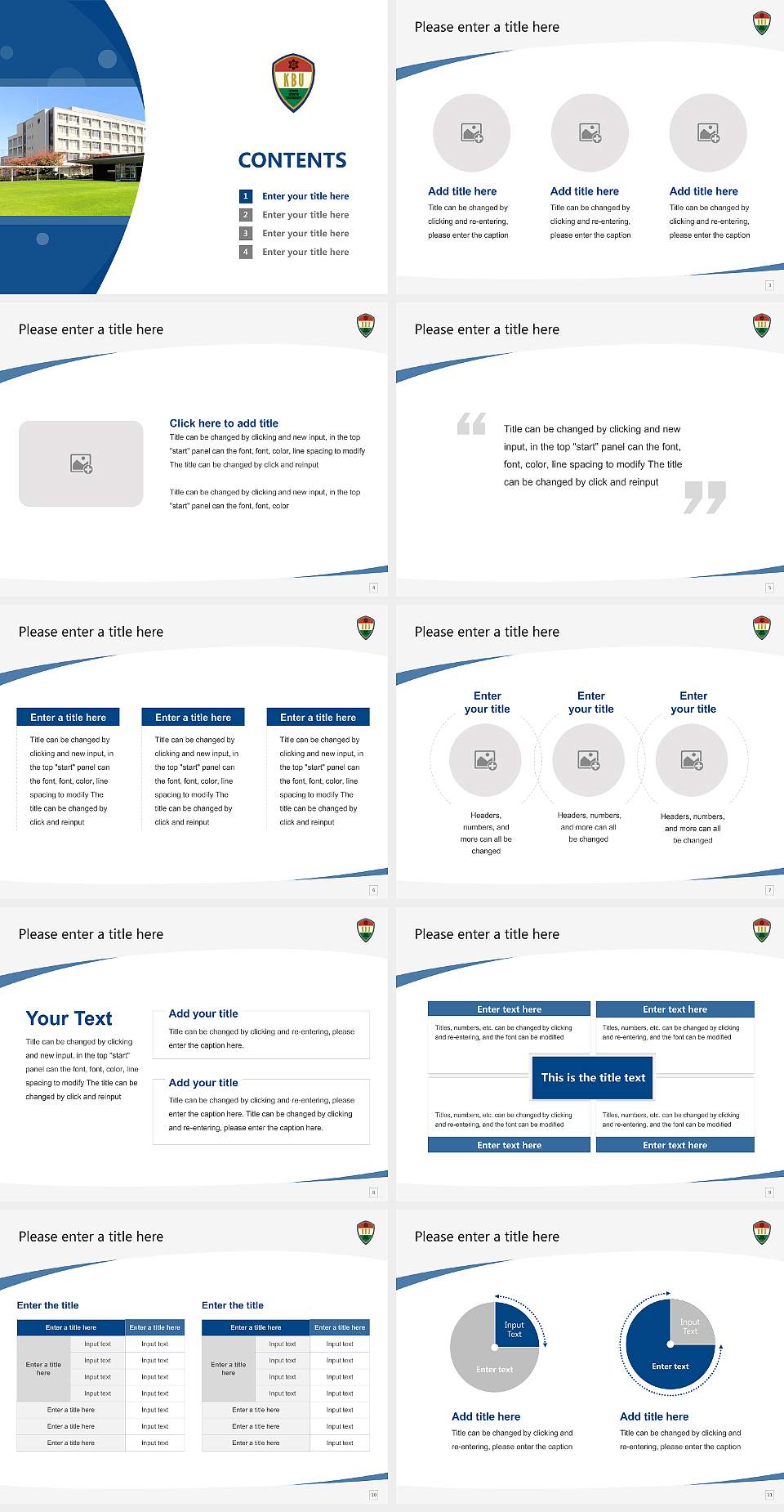 Kyoto Bunkyo University Course/Courseware Creation PPT Template4:3 ratio PPT effect preview image2
