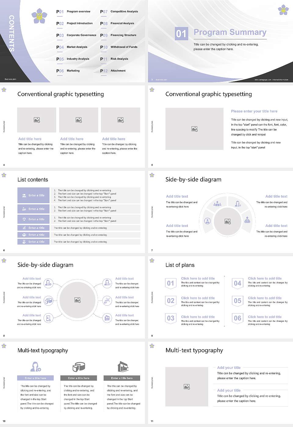 Kushiro Public University of Economics Competition/Entrepreneurship Contest PPT Template16:9 ratio PPT effect preview image2