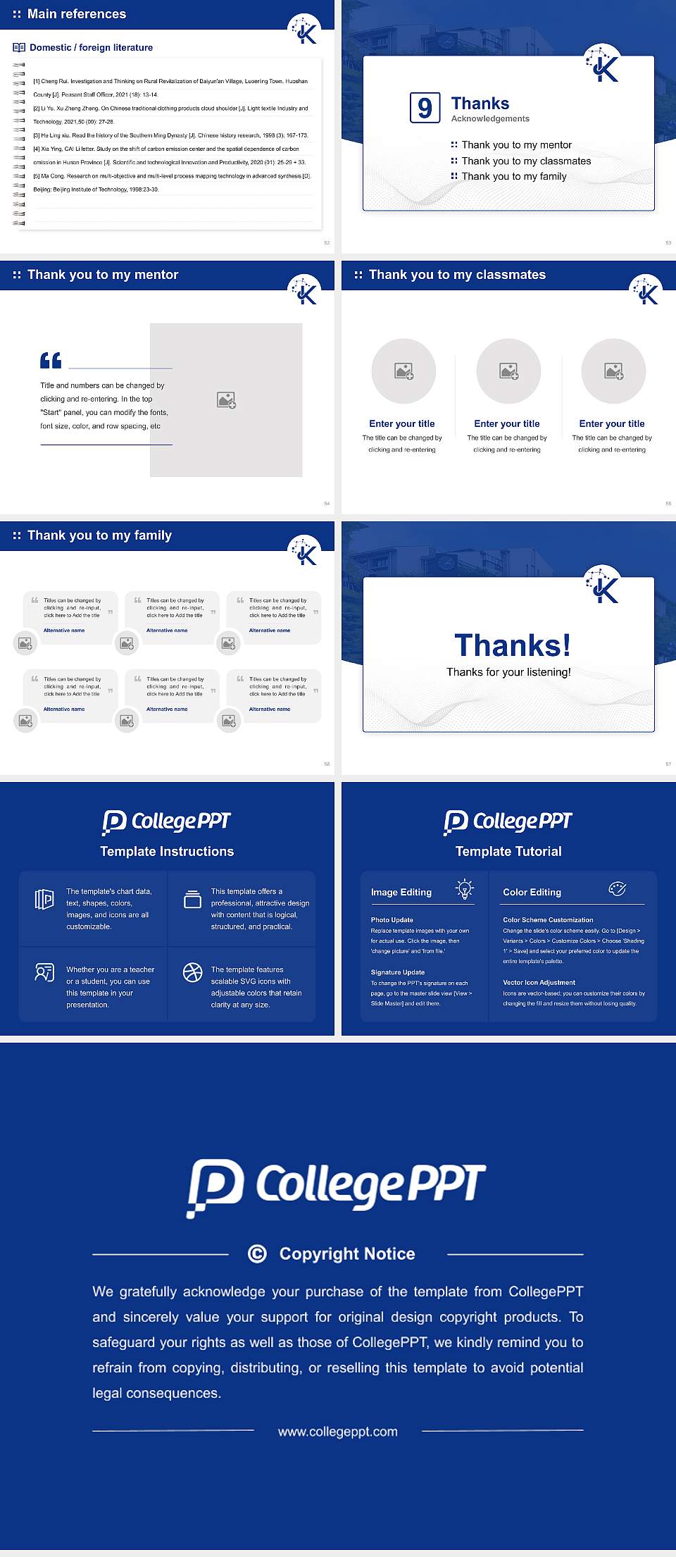Kyoto Sangyo University Graduation Thesis Defense PPT Template4:3 ratio PPT effect preview image7