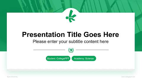Kyoei University National Scholarship Defense PPT Template
