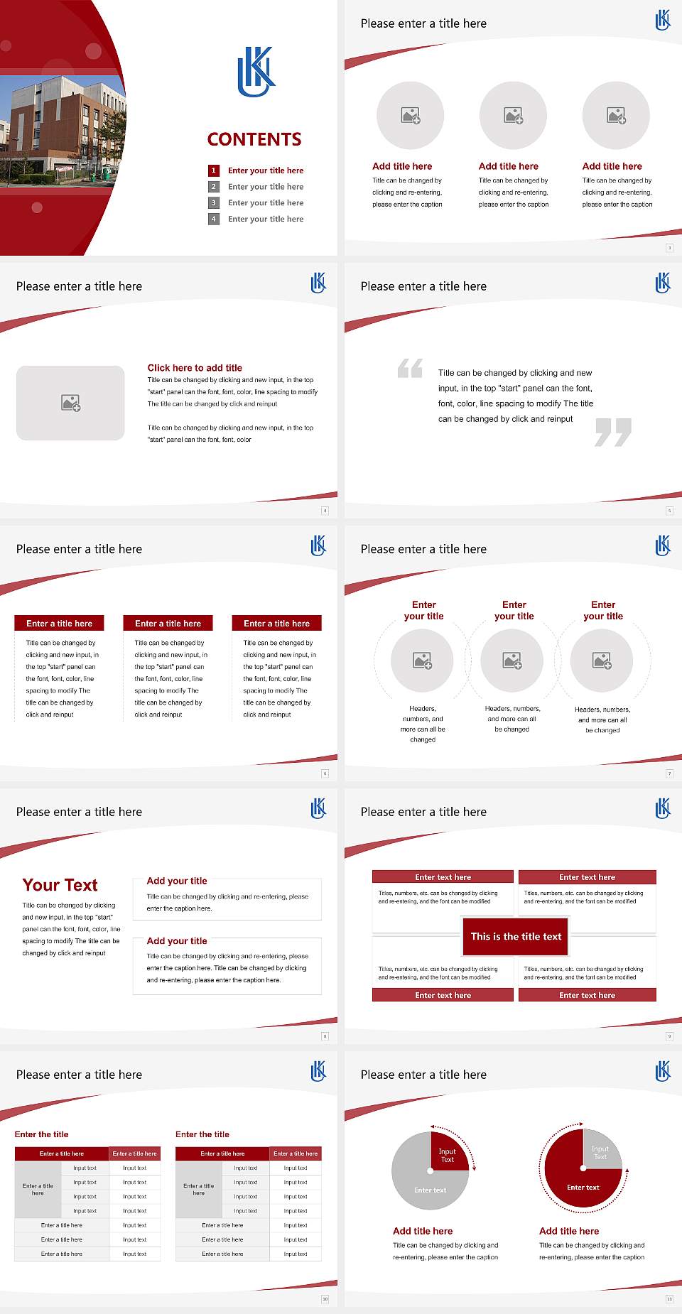 Kyushu International University Course/Courseware Creation PPT Template4:3 ratio PPT effect preview image2