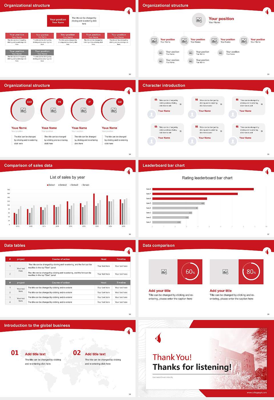 Kumamoto Gakuen University Academic Presentation/Research Findings Report PPT Template16:9 ratio PPT effect preview image4
