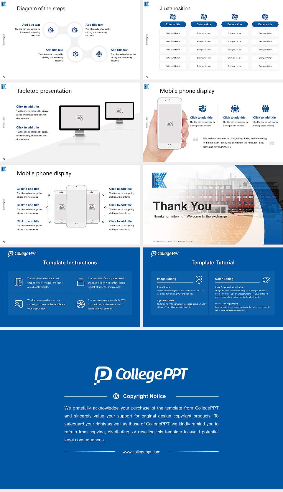 Kyushu Kyoritsu University Competition/Entrepreneurship Contest PPT Template16:9 ratio PPT effect preview image9
