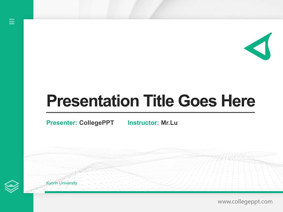 Kyorin University Thesis Proposal/Graduation Defense PPT Template4:3 ratio PPT effect preview image5