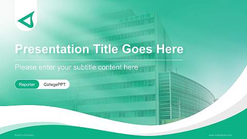 Kyorin University Lecture Sharing and Networking Event PPT Template