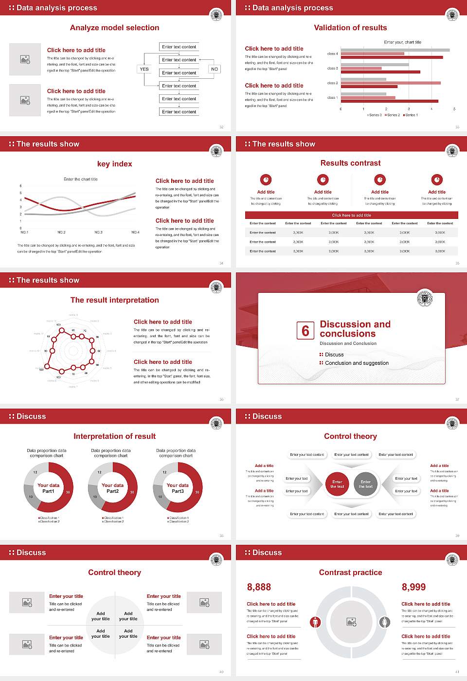 Kyoto Kacho University Graduation Thesis Defense PPT Template16:9 ratio PPT effect preview image5