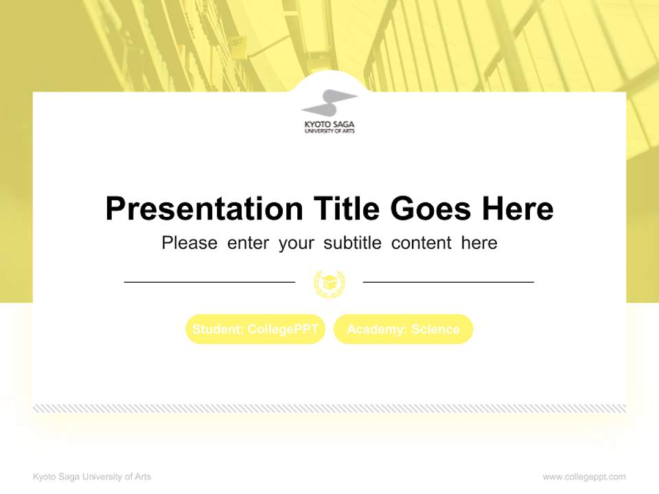 Kyoto Saga University of Arts National Scholarship Defense PPT Template4:3 ratio PPT effect preview image4