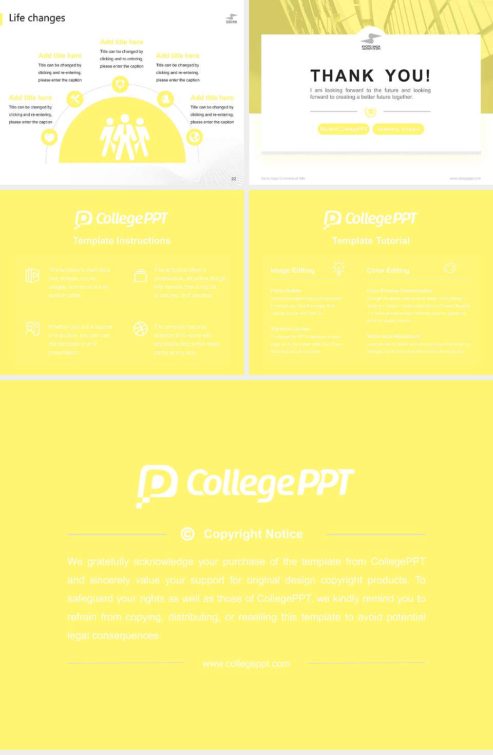 Kyoto Saga University of Arts National Scholarship Defense PPT Template4:3 ratio PPT effect preview image4