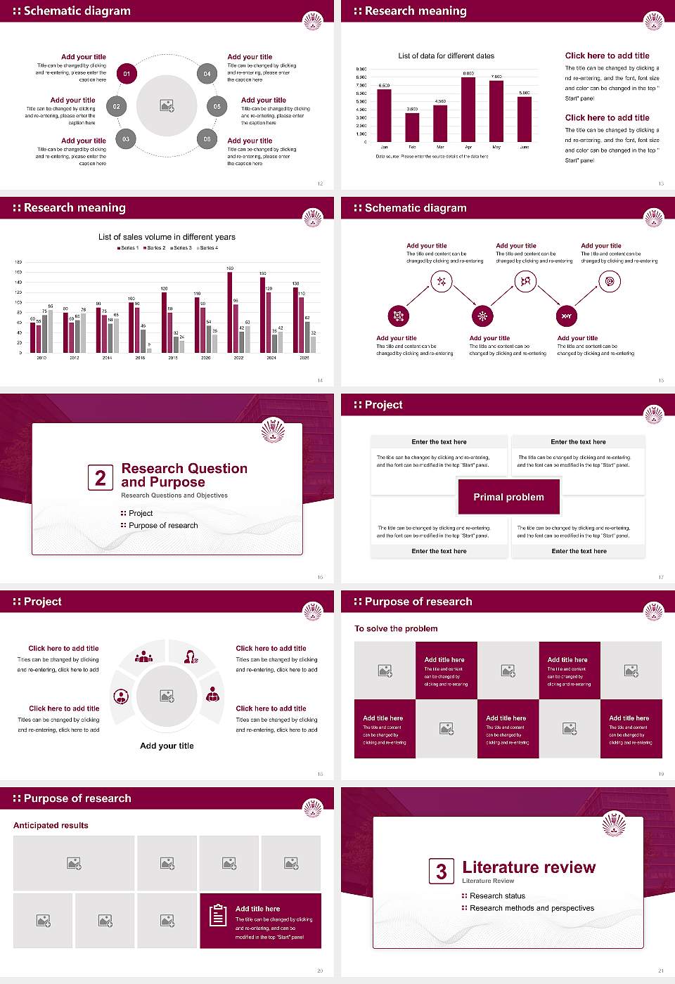 Kyushu University Graduation Thesis Defense PPT Template16:9 ratio PPT effect preview image3
