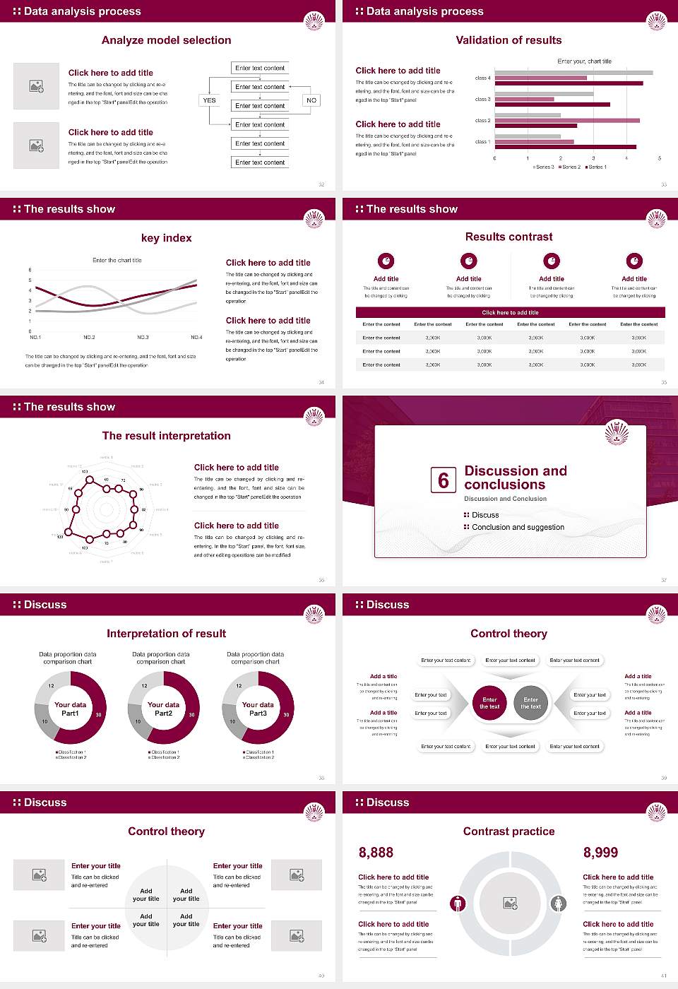 Kyushu University Graduation Thesis Defense PPT Template16:9 ratio PPT effect preview image5