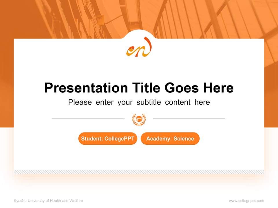 Kyushu University of Health and Welfare National Scholarship Defense PPT Template4:3 ratio PPT effect preview image4