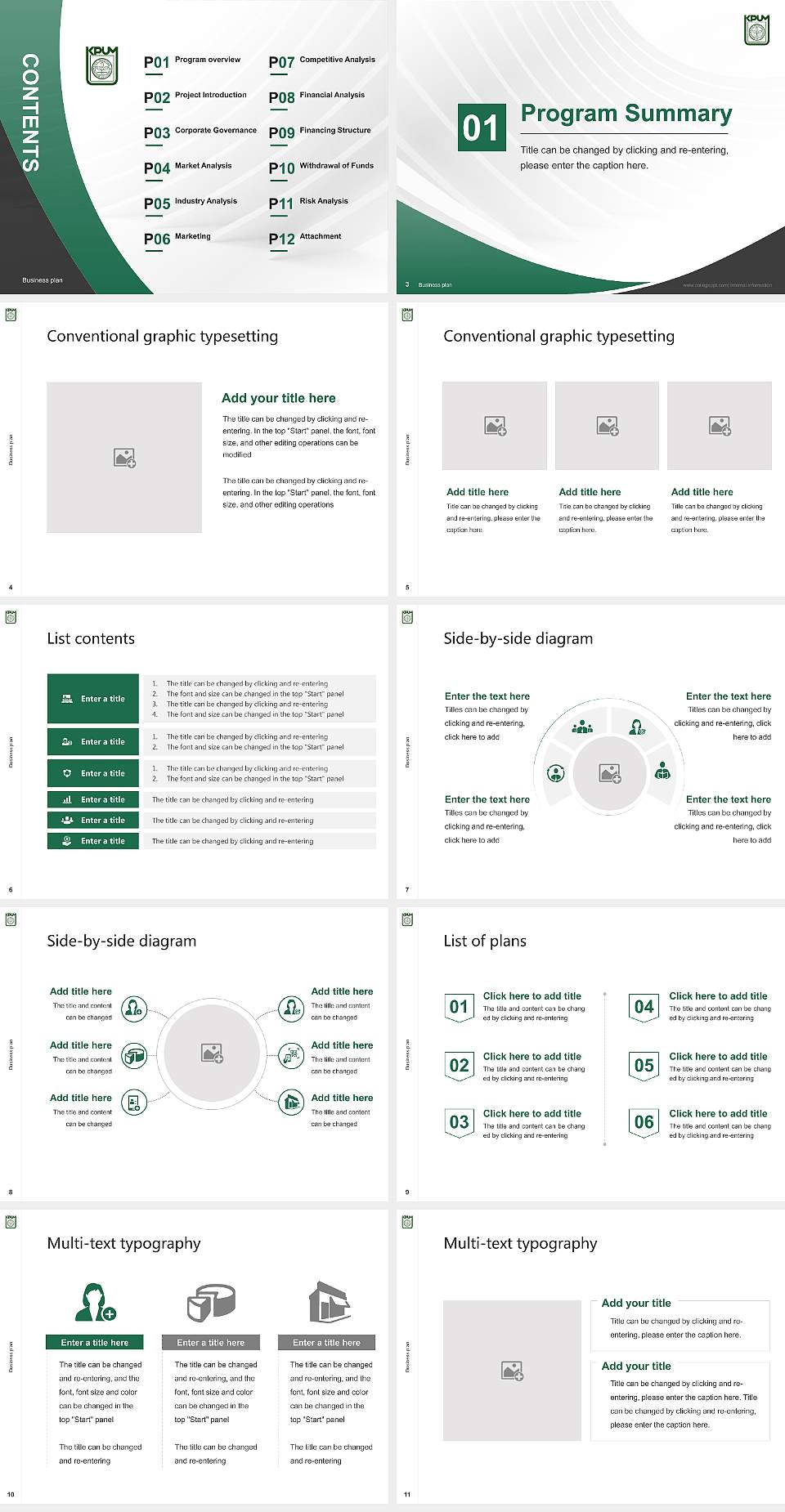 Kyoto Prefectural University of Medicine Competition/Entrepreneurship Contest PPT Template4:3 ratio PPT effect preview image2