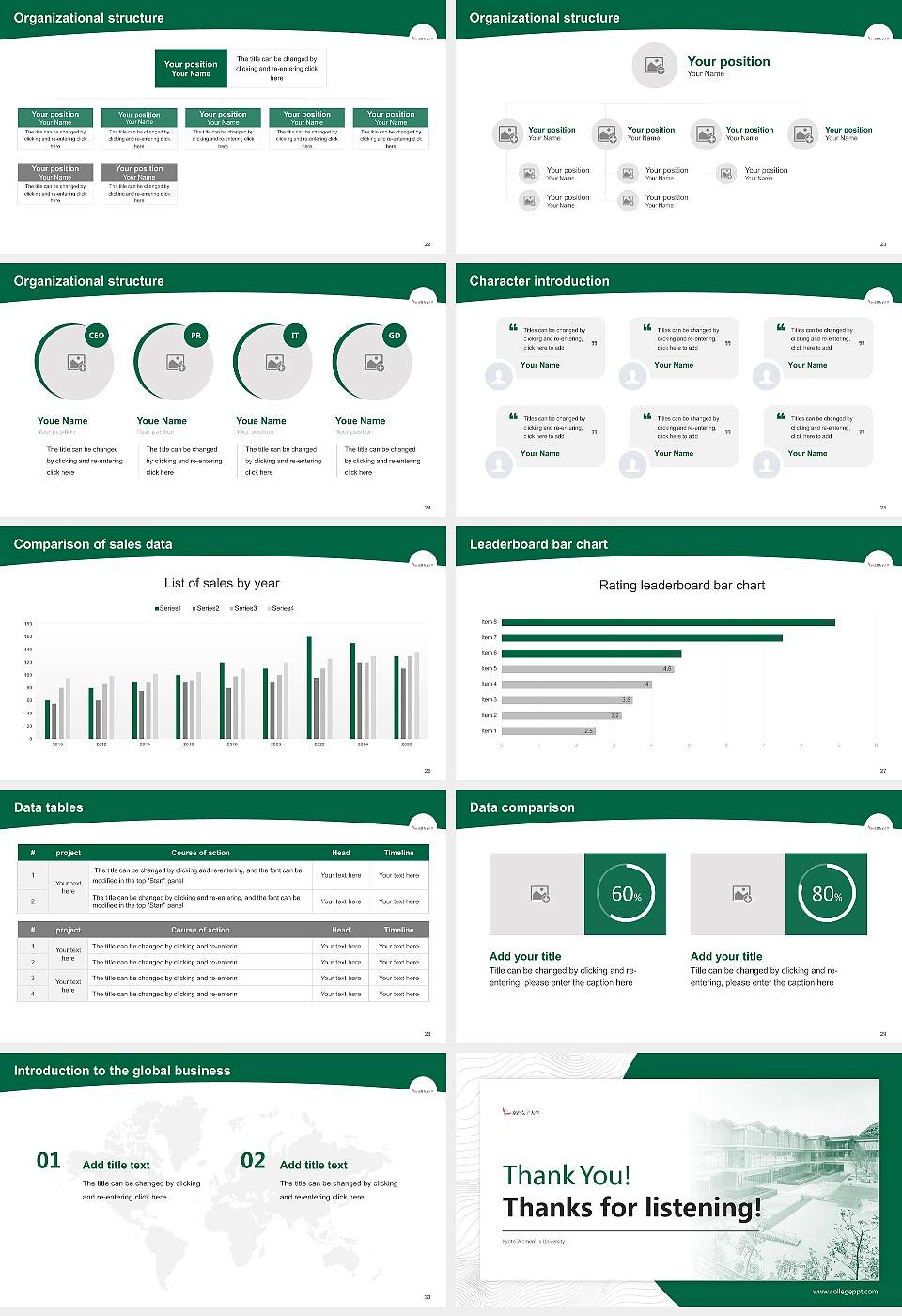 Kyoto Women’s University Academic Presentation/Research Findings Report PPT Template16:9 ratio PPT effect preview image4