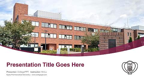 Kyoto  Pharmaceutical  University Course/Courseware Creation PPT Template