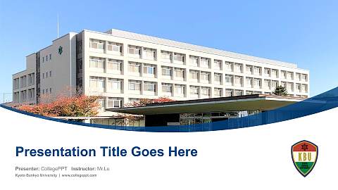 Kyoto Bunkyo University Course/Courseware Creation PPT Template