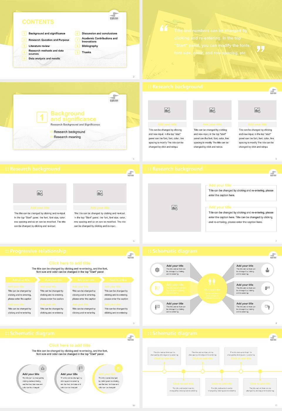 Kyoto Saga University of Arts Graduation Thesis Defense PPT Template16:9 ratio PPT effect preview image2