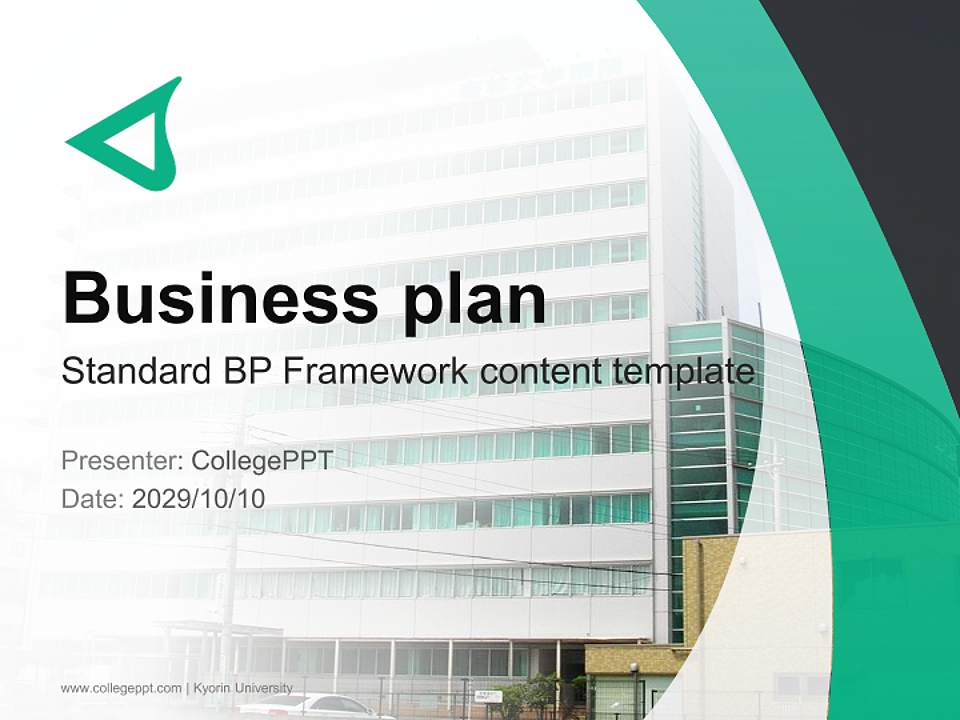 Kyorin University Competition/Entrepreneurship Contest PPT Template4:3 ratio PPT effect preview image9