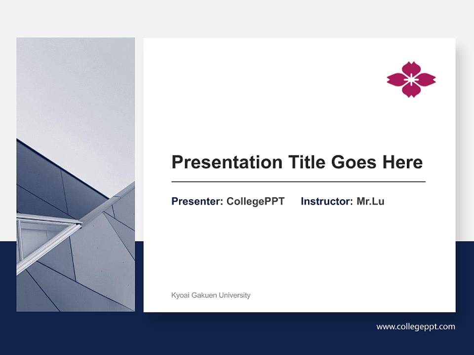 Kyoai Gakuen University General Purpose PPT Template4:3 ratio PPT effect preview image6