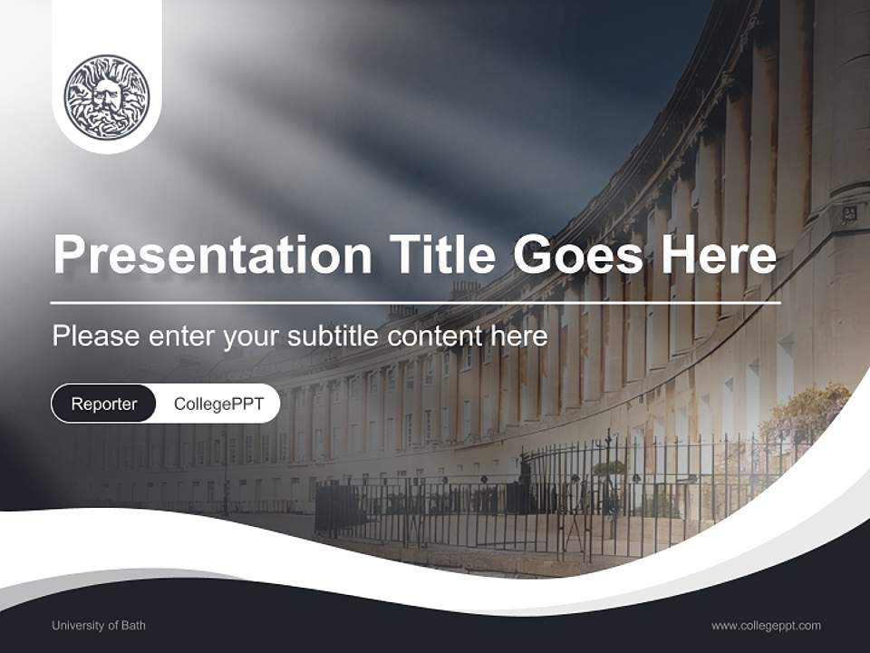 University of Bath Lecture Sharing and Networking Event PPT Template4:3 ratio PPT effect preview image4