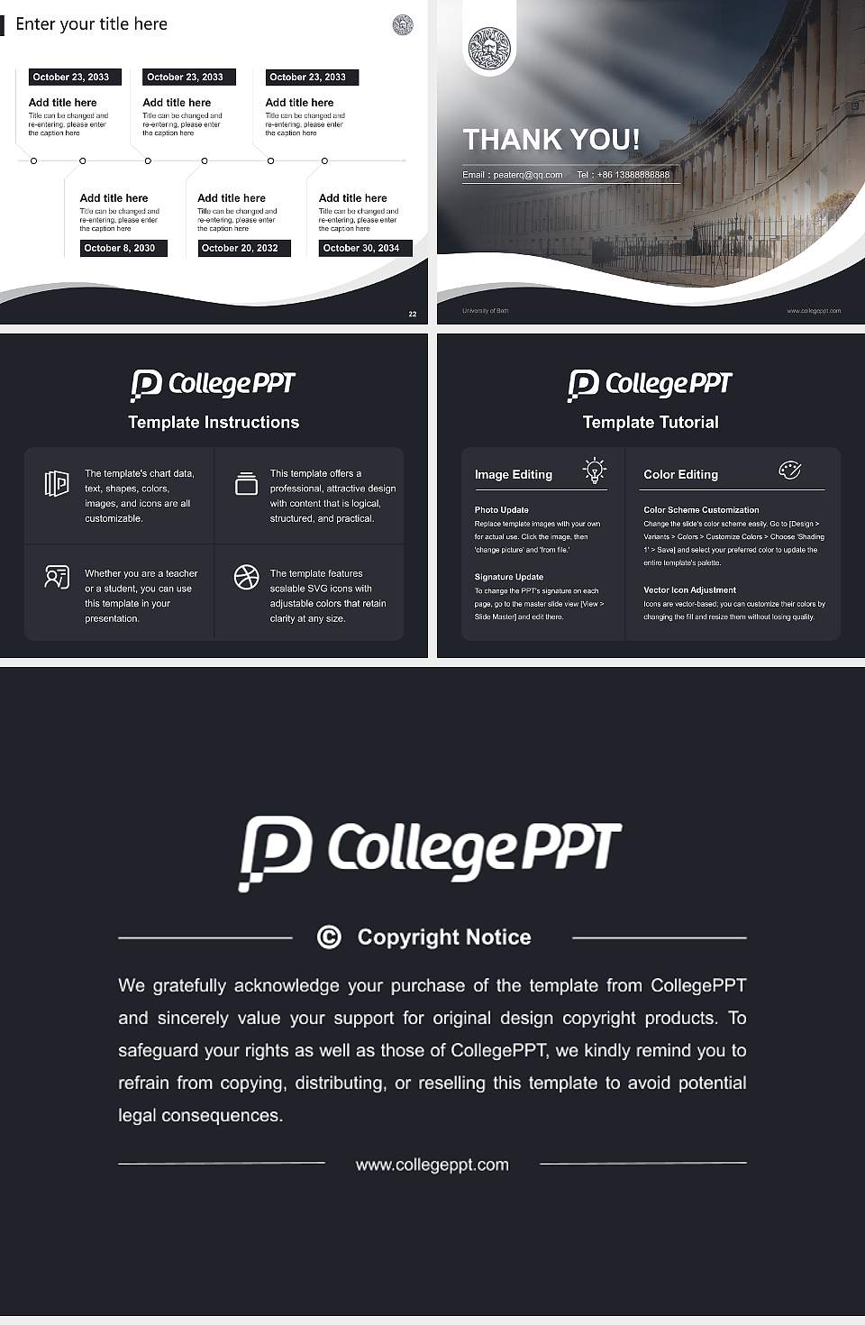 University of Bath Lecture Sharing and Networking Event PPT Template4:3 ratio PPT effect preview image4