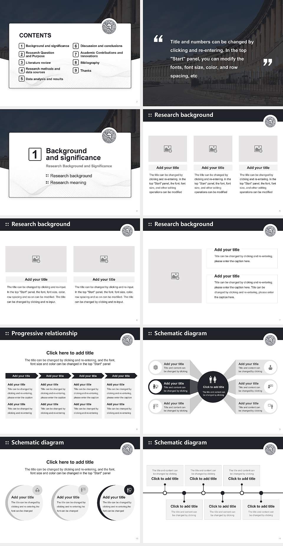 University of Bath Graduation Thesis Defense PPT Template4:3 ratio PPT effect preview image2