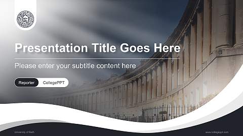 University of Bath Lecture Sharing and Networking Event PPT Template