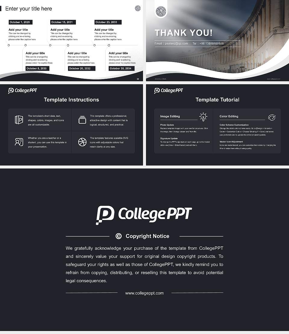 University of Bath Lecture Sharing and Networking Event PPT Template16:9 ratio PPT effect preview image4
