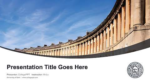 University of Bath Course/Courseware Creation PPT Template