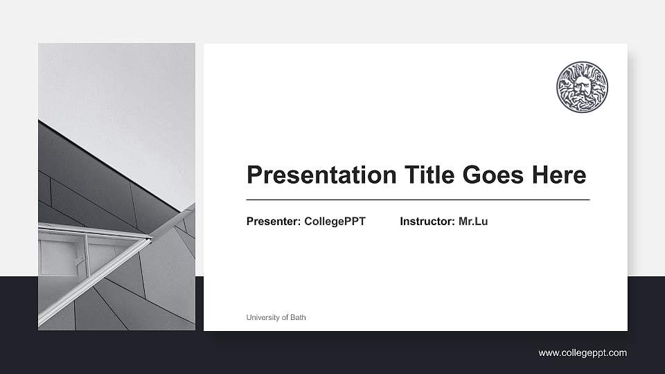University of Bath General Purpose PPT Template16:9 ratio PPT effect preview image