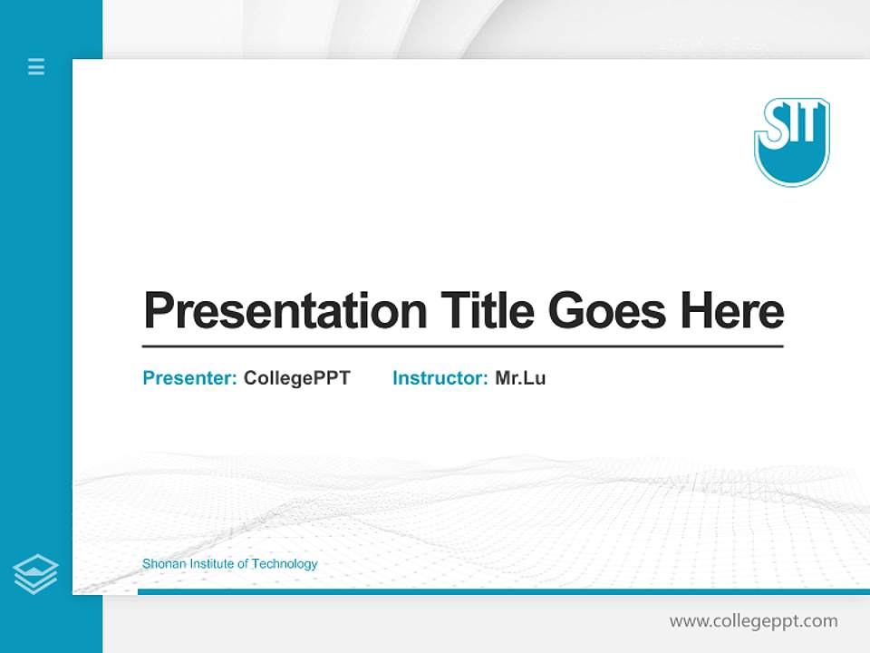 Shonan Institute of Technology Thesis Proposal/Graduation Defense PPT Template4:3 ratio PPT effect preview image5