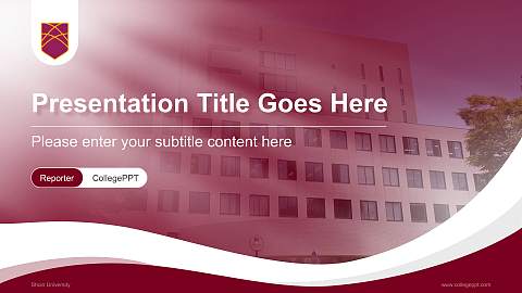 Shoin University Lecture Sharing and Networking Event PPT Template
