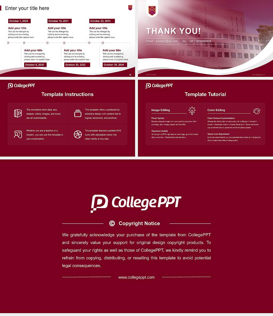 Shoin University Lecture Sharing and Networking Event PPT Template16:9 ratio PPT effect preview image4